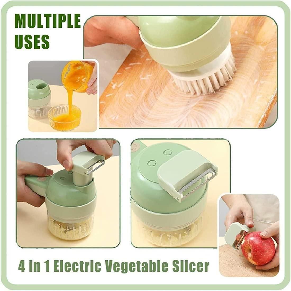 4 in 1 Portable Electric Vegetable Chopper