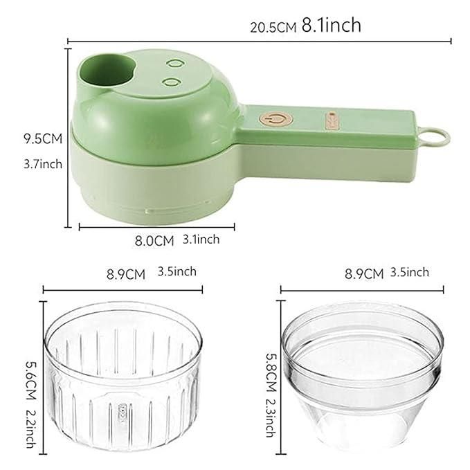 4 in 1 Portable Electric Vegetable Chopper