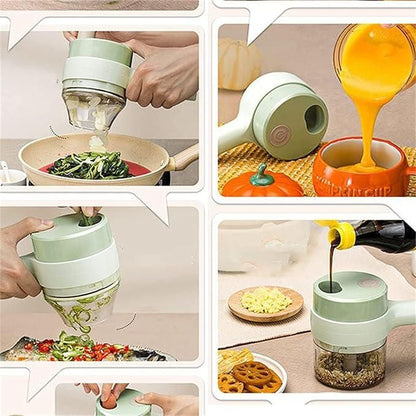 4 in 1 Portable Electric Vegetable Chopper